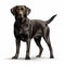 Realistic Labrador Retriever Dog Illustration On White Background