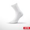 Realistic layout of white socks. A simple example. vector