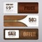 Realistic Leather Texture Sale Banners