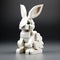 Realistic Lego Bunny Toy With Constructivist Elements