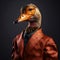 Realistic lifelike Duck bird in dapper high end luxury formal suit and shirt