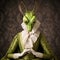 Realistic lifelike praying mantis in renaissance regal medieval noble royal outfits,. 18th-century historical. Generative AI