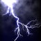 realistic lightning in the dark blue sky,tunderstorm element vector illustration