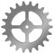 Realistic machine gear, cogwheel vector illustration  silver