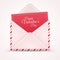 Realistic Mail Envelope, Letter Valentine\'s Day.