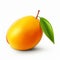 Realistic Mango Painting With Soft Gradients And Glossy Finish