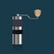 Realistic Manual coffee grinder image Illustration