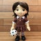 Realistic Margaret Doll: Brown Soccer Girl Toy With Dark Hair