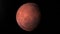 Realistic Mars from deep space.