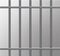 Realistic metal prison grilles. Isolated on a transparent background.Thuster machine, iron prison cell.metallic product