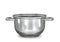 Realistic metal saucepan. 3d illustration