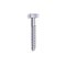 Realistic metal screw bolt with realistic steel texture