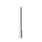 Realistic metallic drill bit tool for construction work, drilling hole. Spiral twisted screw driver