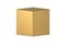 Realistic metallic golden luxury cube marketing pedestal advertising stage display 3d vector