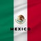 Realistic Mexico Flag Background. Mexico Independence Day Vector Illustration