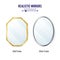 Realistic Mirrors Set Vector. Mirror Frames Or Mirror Decor Interior Illustration