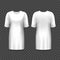 Realistic mockup of women dress or gown, shirt