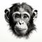 Realistic Monkey Painting: Adult Chimpanzee In John Wilhelm Style