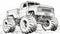 Realistic Monster Truck Coloring Pages: Printable And Stunning