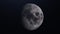 Realistic Moon, satellite planet Earth in deep space. 3d rendering