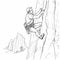 Realistic Mountain Climbing Coloring Page