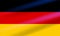 The realistic national flag of Germany developing in the wind. Flat vector illustration EPS10