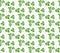 Realistic natural seamless pattern with green herb. Parsley branch and leaves on white background. Flora style. Vector illustrati