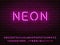 Realistic nice shiny bright pink tybe neon font set