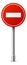 Realistic no enter sign. Red round road circle board