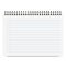 Realistic Notebook Size A4 with Horizontal Line