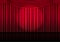 Realistic Opera stage indoor with a red curtain and Spotlight for comedy show or opera act movie. Vector illustration design