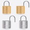 Realistic Padlocks Illustration. Closed lock security icon isolated on white