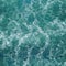 Realistic painting of ocean waves in turquoise colors