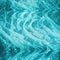 Realistic painting of ocean waves in turquoise colors