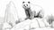 Realistic Panda Bear Coloring Pages With Naturalistic Landscape Backgrounds