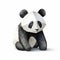 Realistic Panda Bear Origami With Playful Character Design