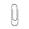 Realistic Paperclip icon. Paper clip attachment with shadow. Attach file business document. Vector illustration isolated on white