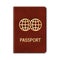 Realistic Passport. On White