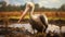 Realistic Pelican Portrait In Vray Tracing: A Vibrant Contest Winner