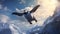 Realistic Penguin Flying Over Mountains - Hyper-detailed Imax Renderings