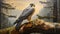 Realistic Peregrine Falcon Painting At Raleigh Gallery