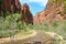 Realistic Photo without colors effects of a River In Zion National Park