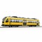 Realistic Photograph Of Lisbon Yellow Train - Side View