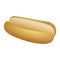 realistic picture bread for hot dog fast food icon