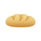 realistic picture homemade bread food icon