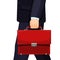 Realistic picture of man with budget briefcase vector illustration
