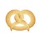 realistic picture pretzel baked product food icon