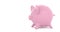 Realistic Piggy Bank On White Background