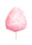 Realistic Pink Cotton Candy on Stick Isolated