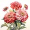 Realistic Pink And Green Flower Painting - Detailed And Vibrant Illustration